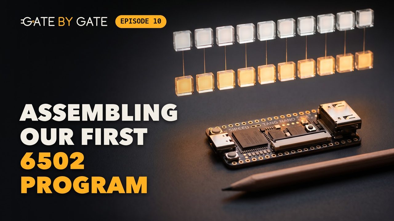 Episode 10: Assembling our first 6502 program