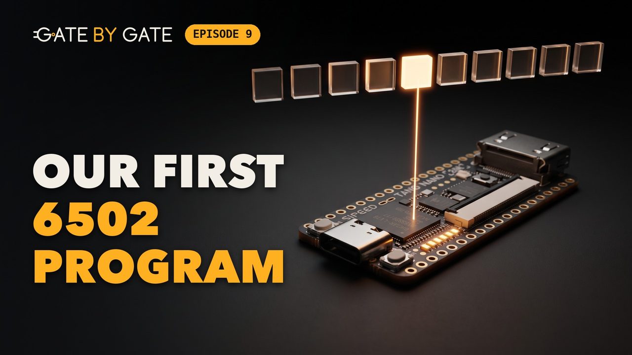 Episode 9: Our first 6502 program